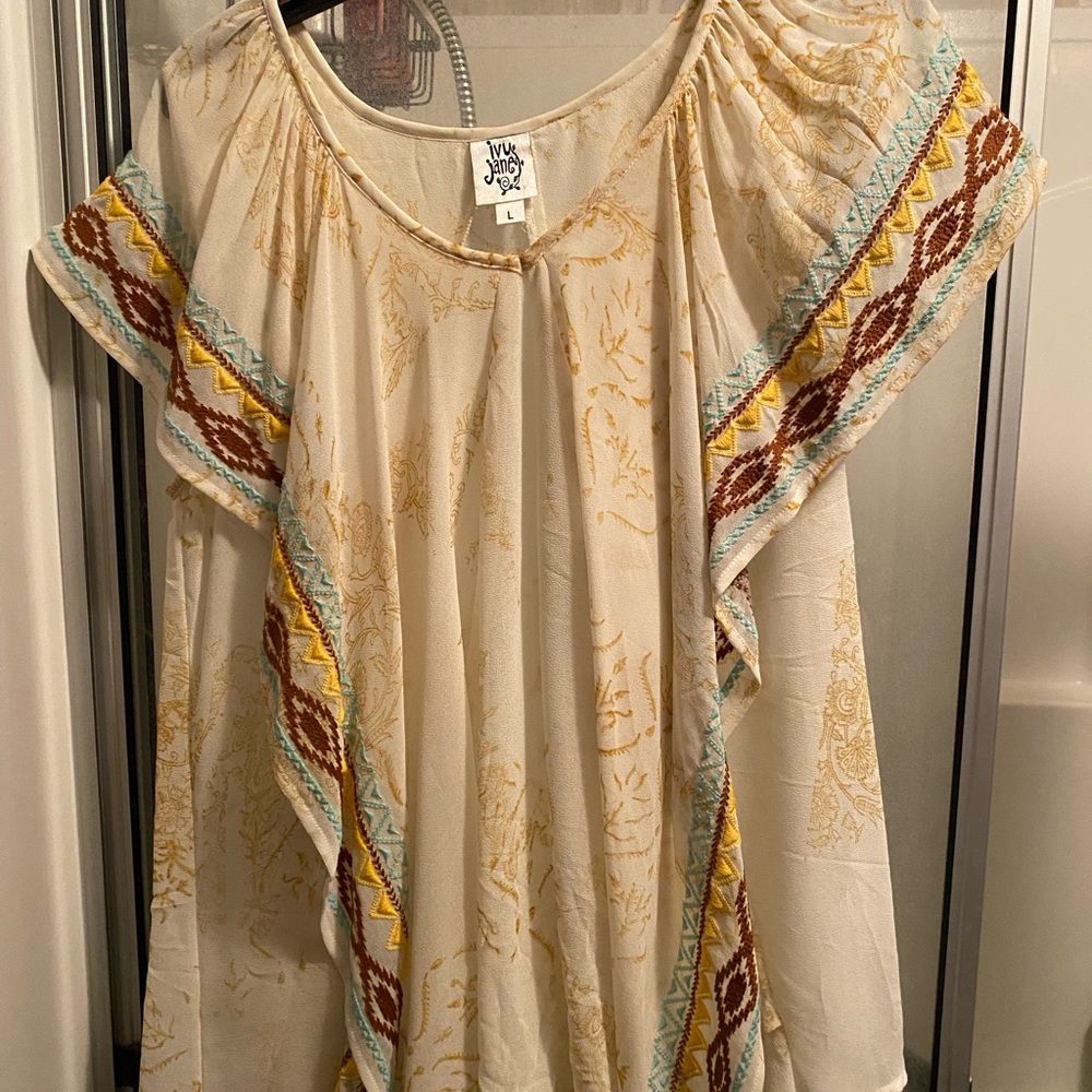 Cream blouse